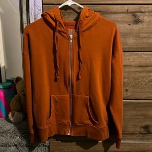 Brown zip up hoodie